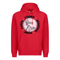Red you are strong Premium Hoodie - MaliasSmallBusiness