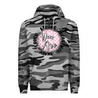 Slate Camo you are strong Premium Hoodie - MaliasSmallBusiness