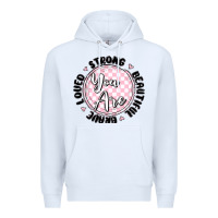 White you are strong Premium Hoodie - MaliasSmallBusiness