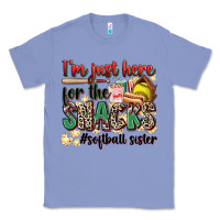 Colony Blue i'm just here for the snacks #softball sister Classic Tee - Zillion Design Studio