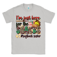 Moon Dust i'm just here for the snacks #softball sister Classic Tee - Zillion Design Studio