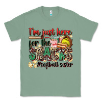 Sage i'm just here for the snacks #softball sister Classic Tee - Zillion Design Studio