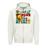 Oatmeal Heather small town big spirit softball Zipper Hoodie - Zillion Design Studio