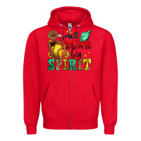 Red small town big spirit softball Zipper Hoodie - Zillion Design Studio