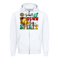White small town big spirit softball Zipper Hoodie - Zillion Design Studio