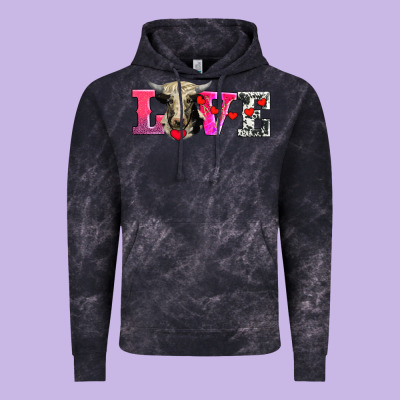Love With Holstein Cow Vintage Hoodie Designed By Adodesignshop