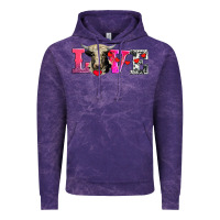 Cloud Purple love with holstein cow Vintage Hoodie - AdoDesignShop