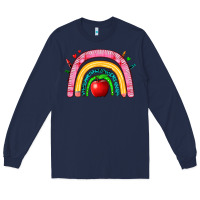 Navy school rainbow Long Sleeve Tee - Zillion Design Studio