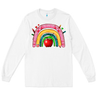 White school rainbow Long Sleeve Tee - Zillion Design Studio