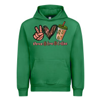 Emerald peace love coffee Urban Hoodie - NancyCooperArtShop
