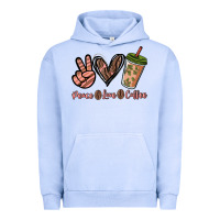 Pigment Grape Ice peace love coffee Urban Hoodie - NancyCooperArtShop