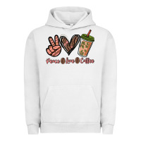 Pigment Lunar Rock peace love coffee Urban Hoodie - NancyCooperArtShop