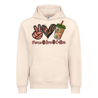 Sandshell peace love coffee Urban Hoodie - NancyCooperArtShop