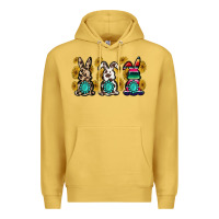 Antique Gold western bunny Premium Hoodie - MaliasSmallBusiness