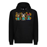Black western bunny Premium Hoodie - MaliasSmallBusiness