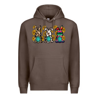 Coffee western bunny Premium Hoodie - MaliasSmallBusiness