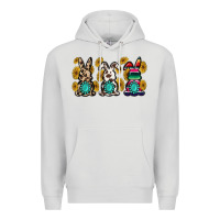 Dove Grey western bunny Premium Hoodie - MaliasSmallBusiness