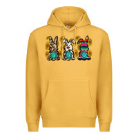 Mustard western bunny Premium Hoodie - MaliasSmallBusiness