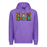 Purple western bunny Premium Hoodie - MaliasSmallBusiness