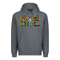 Rock western bunny Premium Hoodie - MaliasSmallBusiness