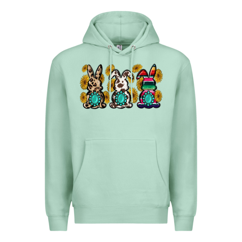 Western Bunny Premium Hoodie by MaliasSmallBusiness | Teevron