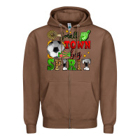 Chestnut small town big spirit soccer Zipper Hoodie - Zillion Design Studio
