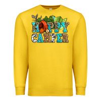 Lemon happy camper with trees and map Premium Sweatshirt - AdoDesignShop