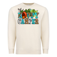 Sandshell happy camper with trees and map Premium Sweatshirt - AdoDesignShop