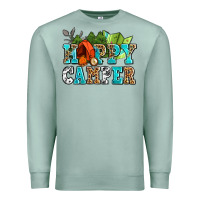 Seafoam happy camper with trees and map Premium Sweatshirt - AdoDesignShop
