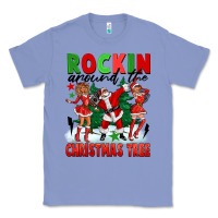 Colony Blue Rockin Around The Christmas Tree Classic Tee - FaDigitalArtStudio