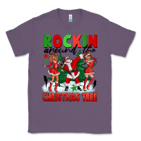 Lavender Rockin Around The Christmas Tree Classic Tee - FaDigitalArtStudio
