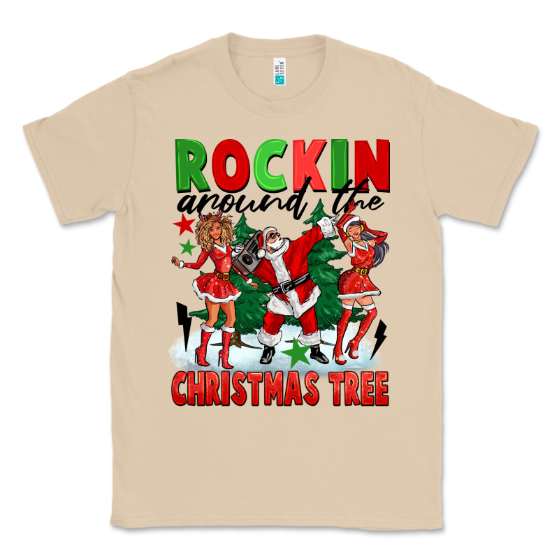 Rockin Around The Christmas Tree Classic Tee by FaDigitalArtStudio | Teevron