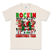 Natural Rockin Around The Christmas Tree Classic Tee - FaDigitalArtStudio