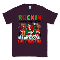 Plum Rockin Around The Christmas Tree Classic Tee - FaDigitalArtStudio