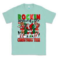 Seafoam Rockin Around The Christmas Tree Classic Tee - FaDigitalArtStudio
