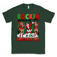 Sports Green Rockin Around The Christmas Tree Classic Tee - FaDigitalArtStudio