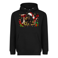 Black christmas joy dachshund Heavyweight Hoodie - JahusDesignShop