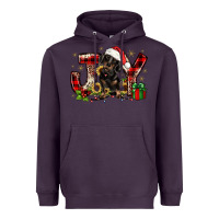 Plum christmas joy dachshund Heavyweight Hoodie - JahusDesignShop