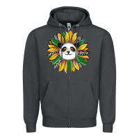 Smoke panda sunflower Zipper Hoodie - RanaPortraitStore