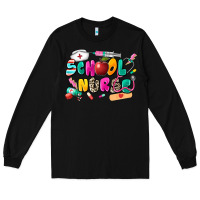 Black school nurse Long Sleeve Tee - Zillion Design Studio