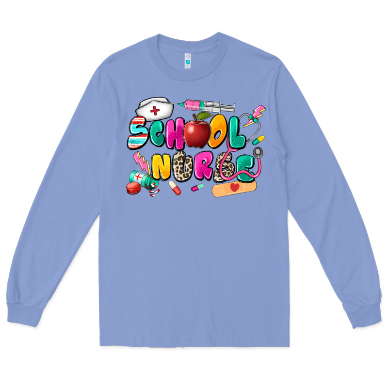 School Nurse Long Sleeve Tee by Zillion Design Studio | Teevron