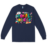Navy school nurse Long Sleeve Tee - Zillion Design Studio