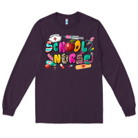 Plum school nurse Long Sleeve Tee - Zillion Design Studio