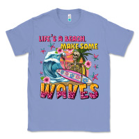 Colony Blue lifes a beach make some waves Classic Tee - texasbilliewilder