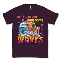 Plum lifes a beach make some waves Classic Tee - texasbilliewilder