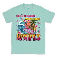 Seafoam lifes a beach make some waves Classic Tee - texasbilliewilder
