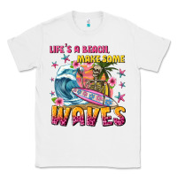 White lifes a beach make some waves Classic Tee - texasbilliewilder