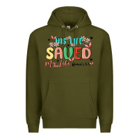 Army Green his life saved my life Premium Hoodie - MaliasSmallBusiness