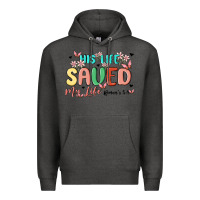 Charcoal Heather his life saved my life Premium Hoodie - MaliasSmallBusiness
