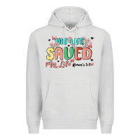 Dove Grey his life saved my life Premium Hoodie - MaliasSmallBusiness